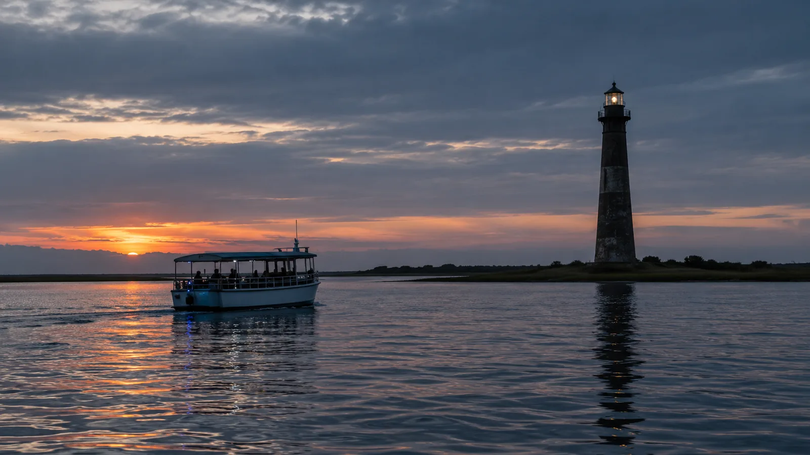 Excursions en bateau au phare de Morris Island